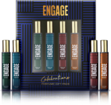 Engage Gift Set Celebrations Perfume Spray, Long Lasting Wedding Hamper by ITC (25mlx4) Perfume  –  100 ml(For Men)