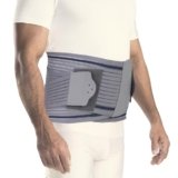 AGARO Contoured LS Belt Lower Back Pain Relief, Contoured Lumbar Sacral Belt, Lower Back Pain Osteoporosis Slip Disc Care For Women & Men, Grey, XL