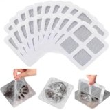 BAYTORA Pack of 20 Disposable Shower Drain Cover Hair Catcher Shower Drain Mesh Stickers, Bathroom, Bathtub Drain Kitchen Floor Sink Strainer Filter