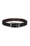 Louis Philippe Men’s 100% Italian Leather Dual Tone Zinc Alloy Buckle Formal Reversible Belt