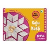 GO DESi Premium Kaju Katli – 180 grams | 61% Cashews | More Cashews, Less Sugar | Sweets |