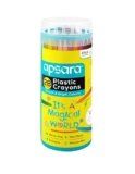 Apsara Plastic Crayons-28 Shades,Smooth & Bright Colours,Better Grip,Non-Messy,Erasable,Sharpenable,Free Sharpner,1 Pc Pack,Ink Color-Multicolor