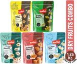 YUM YUM Dry fruits combo pack of 5 Healthy Badam, Kaju, Pista, Kishmish, Akhrot 1.25 KG- Almonds, Cashews, Pistachios, Raisins, Walnuts(5 x 250 g)