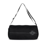 Nivia Basic Polyester Duffle Bag for Men & Women, Side Mesh Pocket, Workout & Training Bag, Suitable for Gym, Fitness, Sports & Travel with Adjustable Shoulder Strap (Black), Capacity-11L
