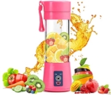 JJSONS 6 Blade Usb Juicer Bottle-Portable Usb Juicer Electric Usb Juice Maker Mixer Bottle Blender Grinder Mixer,6 Blades Rechargeable Bottle, Shake Fruit & Vegetable, Juice Blender,Grinder (Multi Colour)