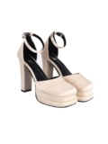 Shoetopia girls Gift Golden Heeled Sandal – 7 UK (Girls-Gift-Golden)