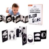 Curious Cub Black & White Flash Cards for New Born Baby, 0-3 Months
