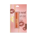 Lakme Lip Love Care Stick Caramel, with 10% Vitamin E Complex, nourished with Shea & Cocoa Butter and enriched with Almond & Jojoba Oil for 24hr moisturization in just 1 swipe, with SPF 15, 4.5g