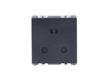 Wipro Northwest Nowa 6A 3 – Pin Socket With Euro Pin, Matt Black (pack of 5)