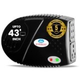 Everest ELS 600-N Mini Ultra Stabilizer Upto 43 Inchs TV for LCD/LED/3D/Smart TV (Black) (Working Range:170v – 270v)