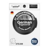 Bosch 8 kg 5 Star Front Load Fully-Automatic Washing Machine, AI ActiveWater, 15 Wash Programs, Removes 99.9% Germs with Steam, No Tangle or Wrinkle,White, WAJ28260IN