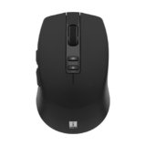 iBall GLIDR Ai1 Smart AI Wireless Mouse, Powered by ChatGPT AI Voice & Text Translation, Voice Typing, Centralized AI Software, 100+ Languages, Dual Mode (BT + 2.4GHz), Rechargeable Battery (Black)