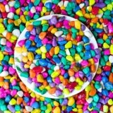 Foodie Puppies Colored Decorative Multicolor Stones – (1Kg, Small) for Home, Outdoor Decoration, Art & Craft, Vase Fillers, Aquarium, Fish Tank, Garden, Lawn, Multi-Purpose Unplanted Substrate