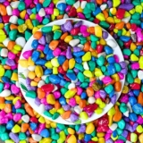 Foodie Puppies Colored Decorative Multicolor Stones – (1Kg, Small) for Home, Outdoor Decoration, Art & Craft, Vase Fillers, Aquarium, Fish Tank, Garden, Lawn, Multi-Purpose Unplanted Substrate