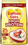 Saffola Oats High Protein -21g |High fibre | Instant rolled oats | Soft & Creamy Pouch(1 kg)
