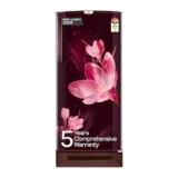 Godrej 185 L 5 Star 5 Years Comprehensive Warrant | Advanced Capillary Technology| Toughened Glass Shelves | Direct Cool Single Door Refrigerator (2026 Model, RD 195EN TAI MY WN, Mystic Wine)