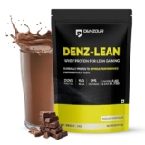 DENZOUR NUTRITION Denz-Lean Whey Protein – Belgium Chocolate, 1Kg (25 Servings) | For Lean Muscle Gains | 22g Protein, 5g BCAA | 11.75g EAA & 2.4g Leucine Faster Muscle Recovery & Improved Strength