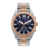 TIMEX Analog Watch for Men with Blue Dial & Multicolor Stainless Steel Bracelet Band – Water Resistant Men’s Wrist Watches -TWEG296SMU08