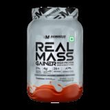 BIGMUSCLES NUTRITION Real Mass Gainer | Added Glutamine, BCAA | High Protein Weight Gainers/Mass Gainers(2 kg, Chocolate)