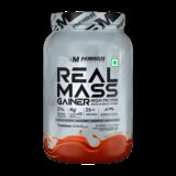 BIGMUSCLES NUTRITION Real Mass Gainer | Added Glutamine, BCAA | High Protein Weight Gainers/Mass Gainers(2 kg, Chocolate)