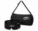 LIKEPRO Gym Belt With Round Gym Bag Pack of 2 | Heavy Duty Fitness Training Combo Set Weight Lifting Belt