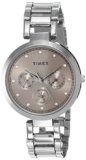TIMEX Analog Watch for Women with Pink Round Dial & Silver Stainless Steel Bracelet Band Water Resistant Women’s Wrist Watches – TW000X212