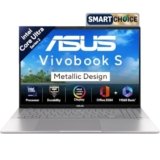 ASUS Vivobook S16 OLED,Smartchoice,Intel Core Ultra 7 255H,16GB RAM,512GB SSD,16″, Win11, Office 2024, M365 Basic(1Y), Cool Silver, 1.7Kg, S3607CA-SH077WS, Intel Arc iGPU,Metallic Design Laptop, AI PC