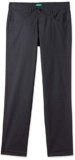 UNITED COLORS OF BENETTON Boy’s Slim Mid Rise Casual Pants (4WB11ECOMI_Grey_6 9 Months)