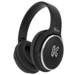 Klikk Rock On 101 Bluetooth Wireless Over Ear Headphones with Mic, 30 Hours Playback, AUX & SD Card, Voice Assistant Support with Foldable & Rotatable Compact Design (Black)