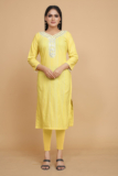 Lalan Pure Cotton Embroidered Kurta Fabric