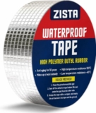 Zista Super Strong Adhesive Waterproof tape Permanent Repair Roof Water Leakage Solution Rubber Foil Suitable for Roof Leak, surface Crack, Window Sill Gap, Boat Sealing, Tank Leak
