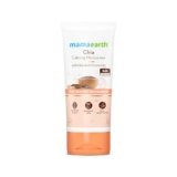 Mamaearth Chia Calming Moisturizer with Chia Seed & Ceramides for Healthy Skin Barrier | For Hydrated Glow | Co-Created with Dermats | For Dry & Sensitive Skin | 24H Long Lasting Moisturization | Fragrance Free | 80 g