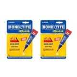 Bondtite Quick Gel Adhesive 3GM | Pack of 2 | Thick Non-Drip Formula for Controlled Application Repairs on Vertical & Porous Surfaces| Strong Bond for Wood, Metal, Ceramic, Rubber & More