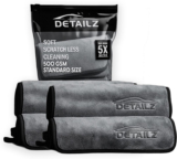 DETAILZ Microfiber Vehicle Washing  Cloth(Pack Of 4, 600 GSM)