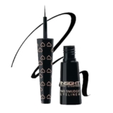 INSIGHT No Smudge Eyeliner – Black | Intense Matte Finish | Quick Drying |Smooth Application | Waterproof | Smudgeproof, 4 ml