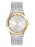 French Connection Chic Silver Round Dial Women’s Watch – FCU1SM