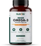 Nutrolis Omega-3 Salmon Fish Oil 2500mg | Supports Heart Health | 1080mg EPA & 720mg DHA(60 Capsules)