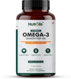 Nutrolis Omega-3 Salmon Fish Oil 2500mg | Supports Heart Health | 1080mg EPA & 720mg DHA(60 Capsules)