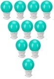Halonix B22 0.5-Watt Led Night Bulb (Pack of 10, Green, Round)