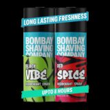 BOMBAY SHAVING COMPANY Red Spice & Black Vibe 150ml x 2 Combo Deodorant Spray  –  For Men(300 ml, Pack of 2)
