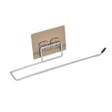Sulfar Paper Towel Holder with Magic Adhesive Pad, Kitchen Paper Roll Holder Wall Mount, Stainless Steel Self Adhesive Wall Mount Towel Bar for Kitchen Bathroom (Silver)