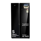 Godrej 540 L 3 Star 5 Years Comprehensive Warranty 4 Intelligent Modes|Toughened Glass Door|Frost Free SBS Inverter Refrigerator(2026 Model, RS EONVELVET 580C RID OP BK, Opera Black, 52141501SD03653)