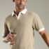 LEWEL Solid Men Polo Neck Maroon T-Shirt
