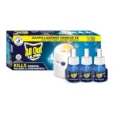 All Out Ultra Liquid Vaporizer, Machine + 3 Refills (45ml each) | Kills Dengue, Malaria & Chikungunya Spreading Mosquitoes| India’s Only Mosquito Killer Brand Recommended by Indian Medical Association