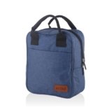 ATTRO Carry Mate Insulated Lunch Bag 7.5 Liter, Spacious Stylish Lunch Carry Bag with Easy-to-Carry Handles for Kids, School, Office, Travel & Picnic Use – Blue