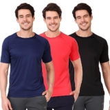 Vector X OMT-257 Dry-Touch Men’s Round Neck T-Shirt (Pack of 3 T-Shirt)