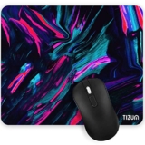 Tizum Mouse Pad with Anti-Slip Rubber Base & Ultra-Smooth Surface | Washable, Spill-Resistant Print Design, Computer Mouse Mat for Laptop, Desktop & Office (Multicolor)
