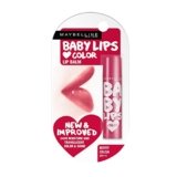 Maybelline New York Lip Balm, With SPF, Moisturises and Protects from the Sun, Pink Lolita & Baby Lips Cherry Kiss, Baby Lips, Berry Crush, 4g