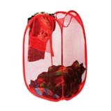 Suzec Polyester Laundry Bag Foldable&Collapsible Basket With Easy To Carry Handle – For Home, Dorms, Hostel, Toy Storage, Clothes (Color May Vary)