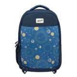 F Gear Ryto Navy Blue 35L School Backpack with 3 Spacious Compartments, 1 Front Pocket & Side Bottle Holder, Airflow Padded Back, Lightweight & Durable Bag for School, Tuition, Travel and Work